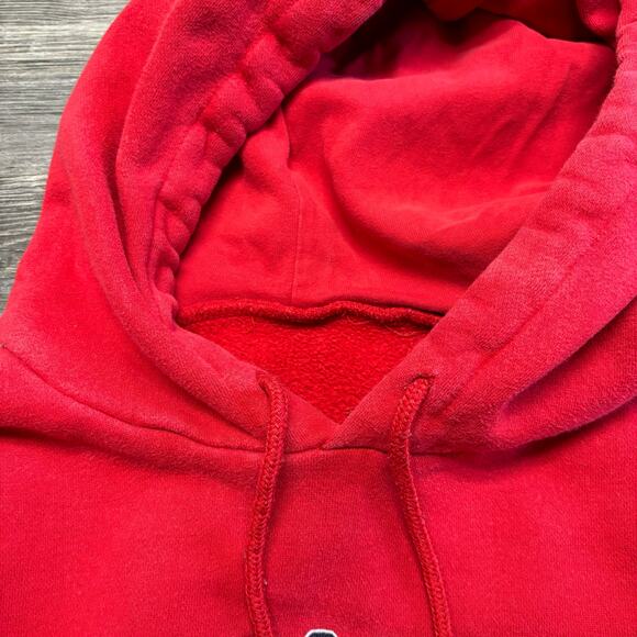 Aeropostale Hoodie Vintage Y2K Red Mens XL NYC Varsity Embroidered 2000s - Picture 7 of 7